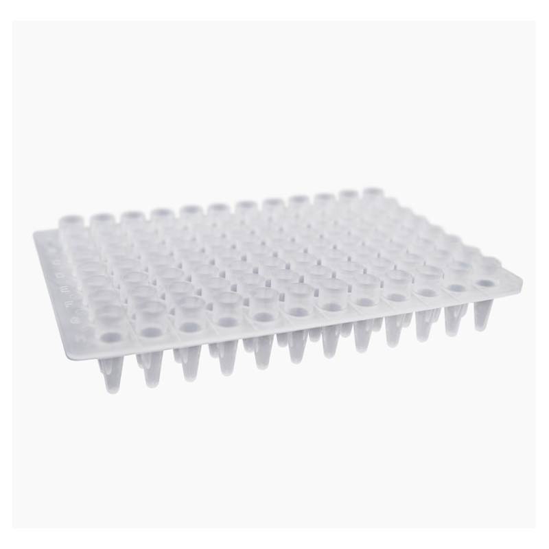 Płytki do PCR i RT-qPCR, 96-dołkowe 0.2ml, bez kołnierza, bezbarwne, Dnase/Rnase&Pyrogen Free,  4x25szt./100szt.